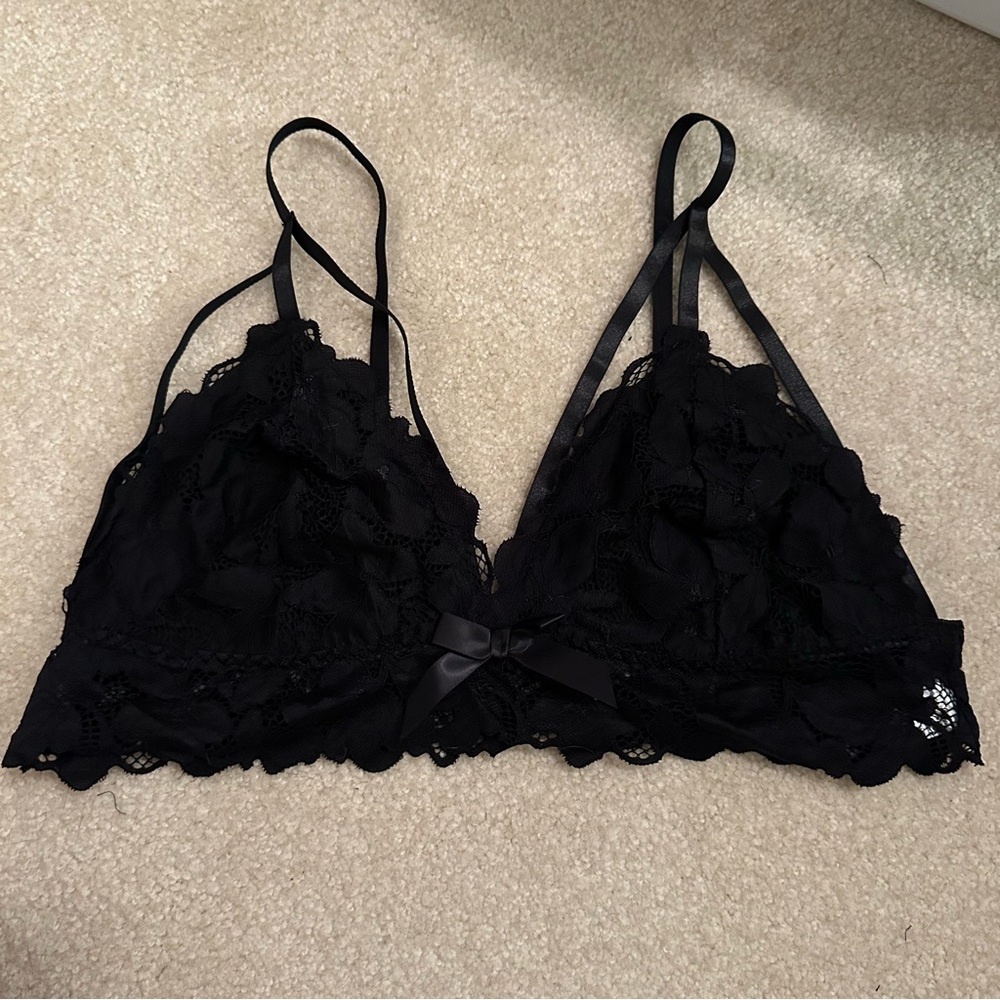 ❤️BNWOT❤️ SHEIN Elegant Black Lace Unlined Bralette Lingerie Size 3XL